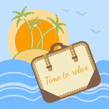 Summer holidays concept background. Vector. clipart
