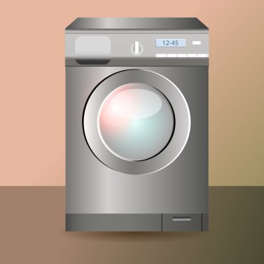 Çamaşır makinesi vektör tasarımı