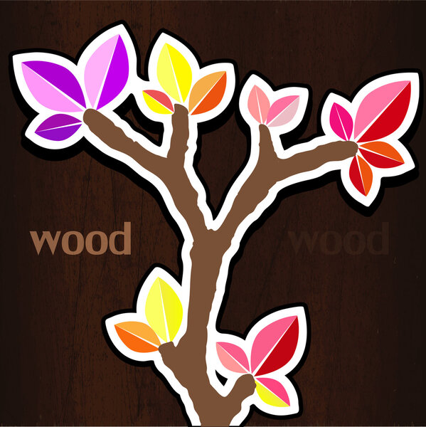 Vector illustration of spring tree.