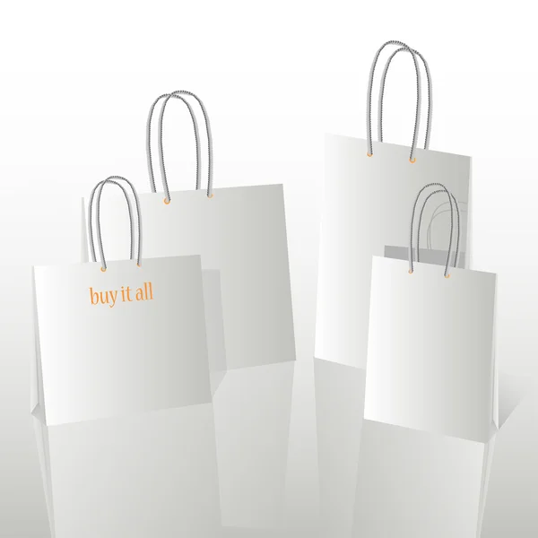 Vector Shopping Bags Vector Illustration — Stock Vector