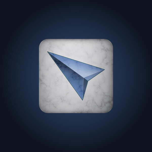 Vector blue cursor icon
