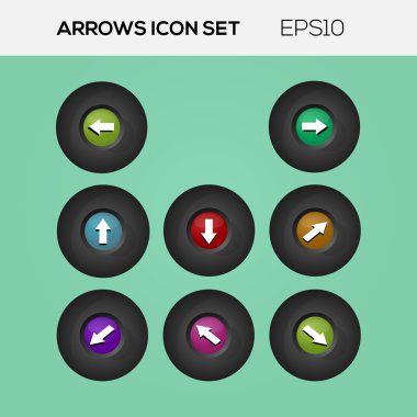 Set of arrows. Vector collection. clipart