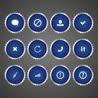 vektör web Icon set