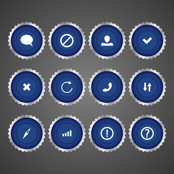 Conjunto Iconos Web Vectorial — Archivo Imágenes Vectoriales