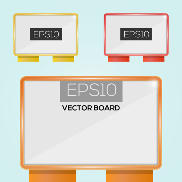 Vector illustration of billboards