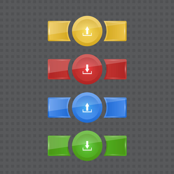 Векторная загрузка, элементы dowload
