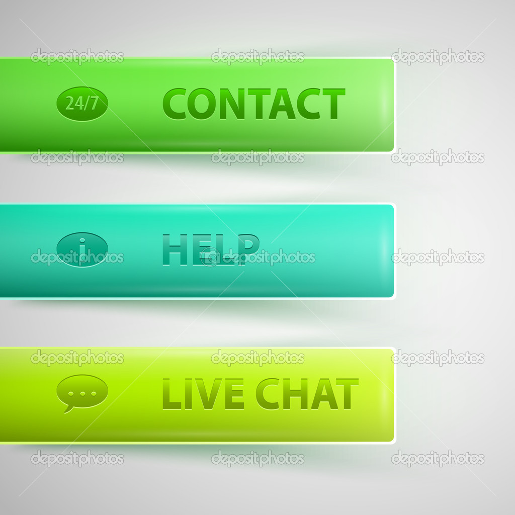 Live Help Signs (Customer support symbols for web)