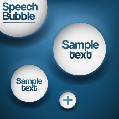 Abstract background with white bubbles. clipart