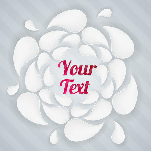 Векторный фон с белыми каплями
.