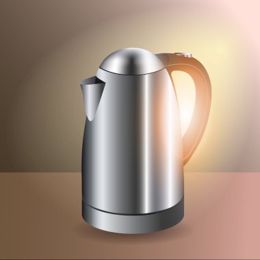 Electric kettle - vector illustration clipart