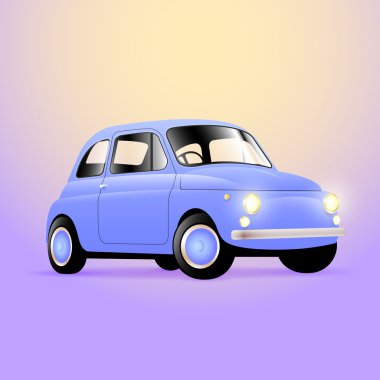 Vintage classic car vector illustration clipart