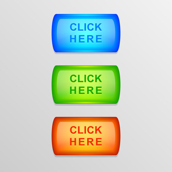 Векторный набор красочных кнопок
.