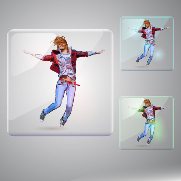 Shopping banners, posters for shop, buttons, web icon set. Vector