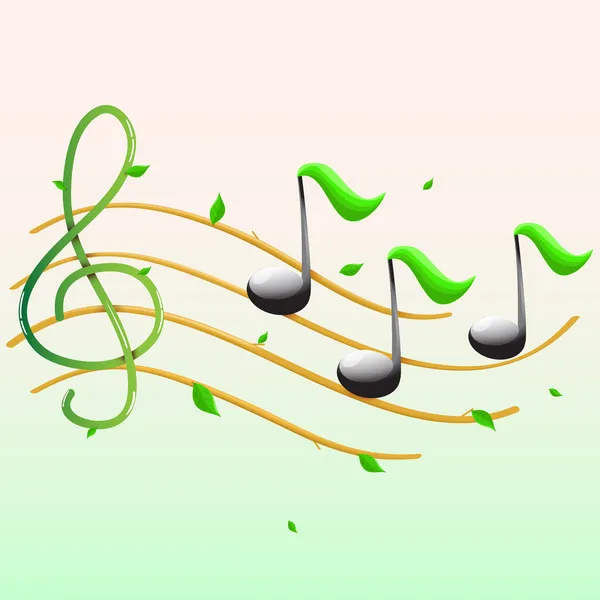 Bannière Musicale Estivale — Image vectorielle