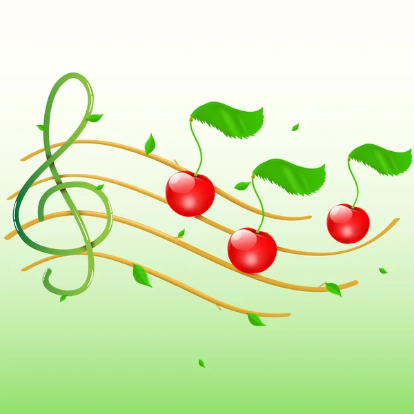 Zomer Muzikale Banner Vector — Stockvector