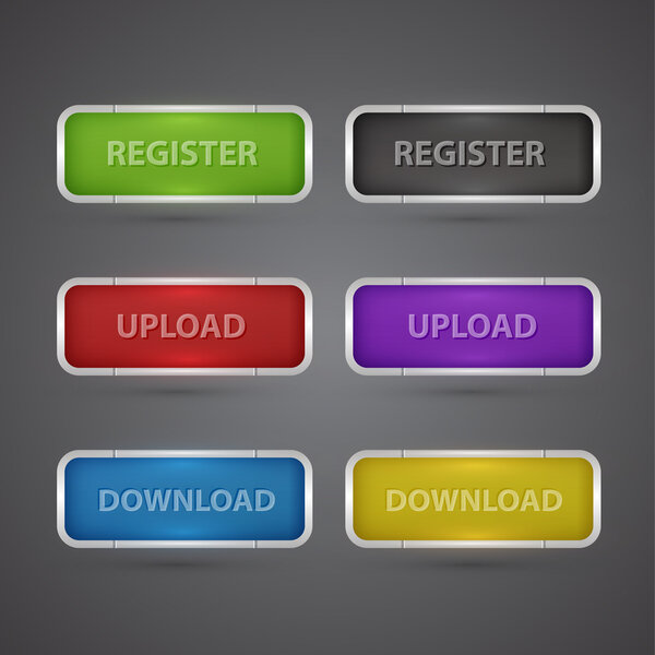 Векторные премиальные веб-кнопки
.