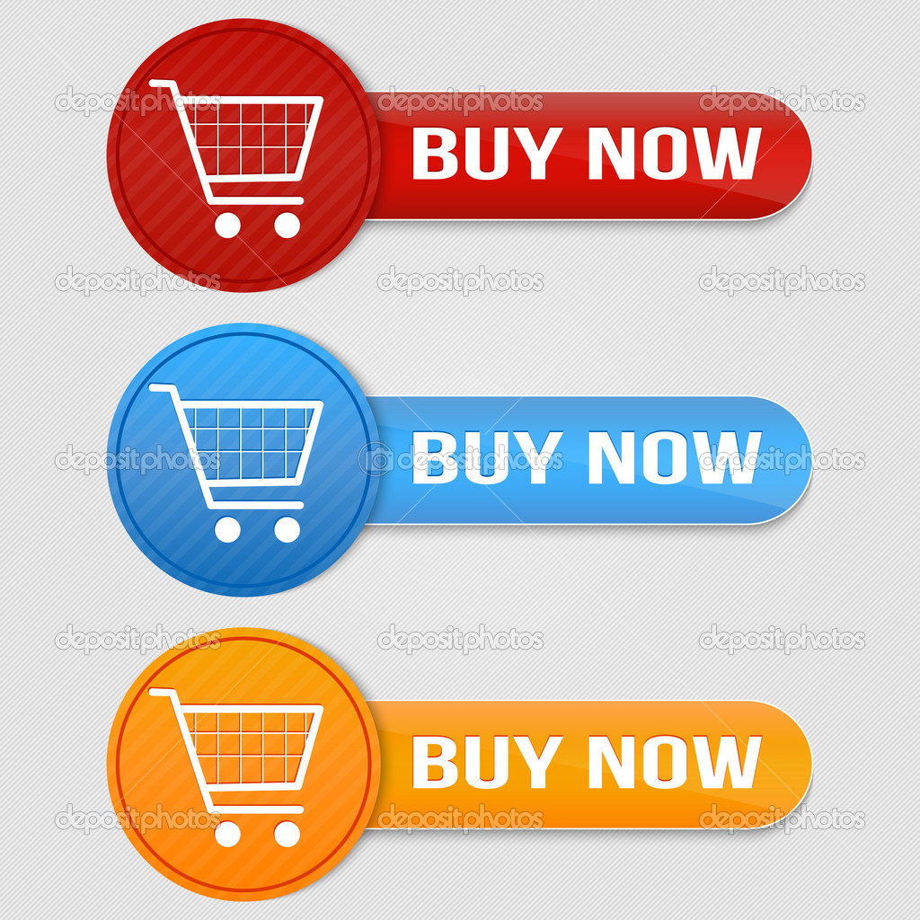Vector shopping cart item - buy buttons