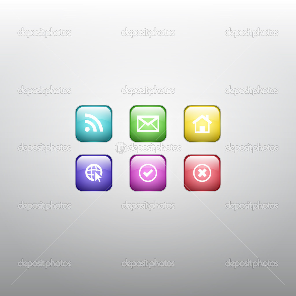 Colorful Vector Web Icons