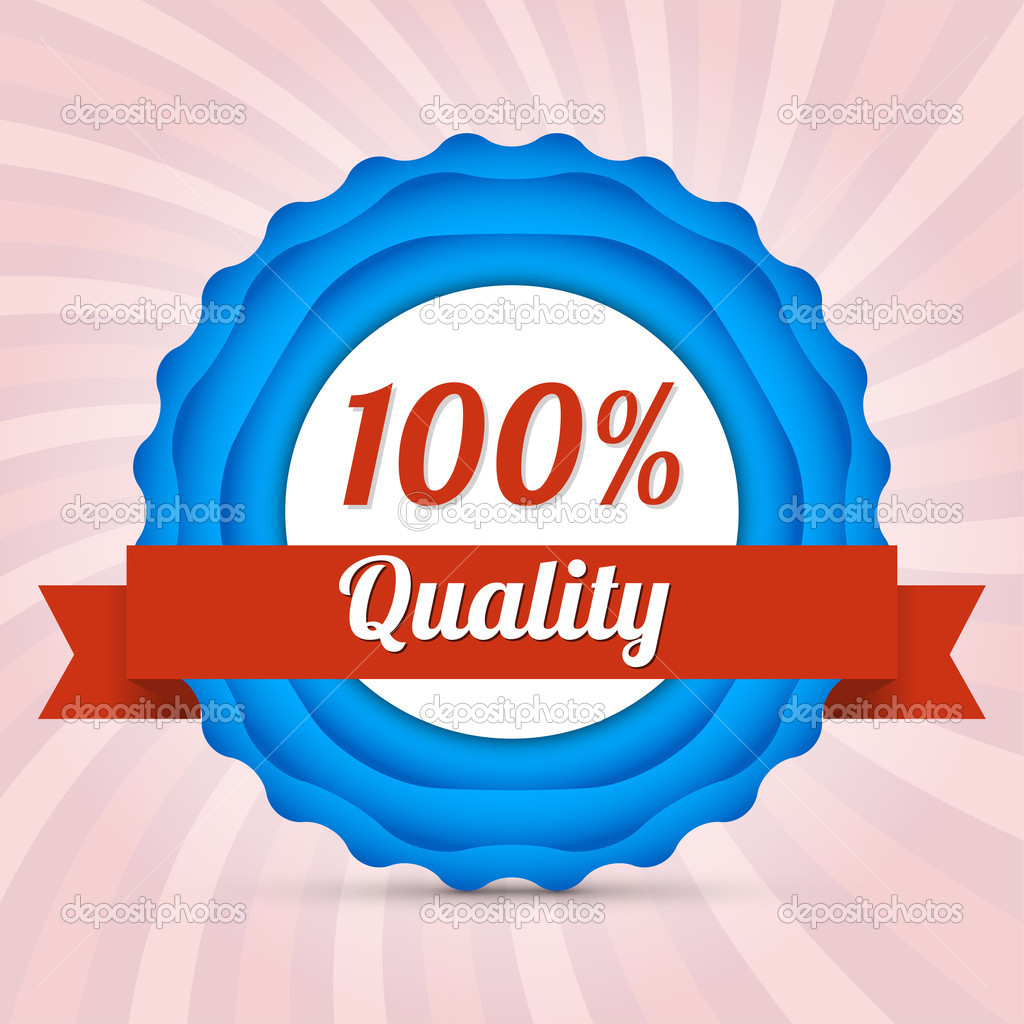 Vector hundred guarantee badge