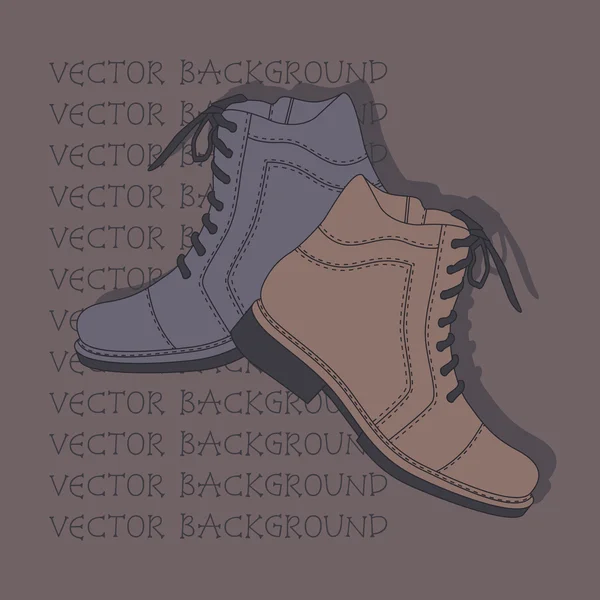 Fondo Vectorial Con Zapatos — Vector de stock