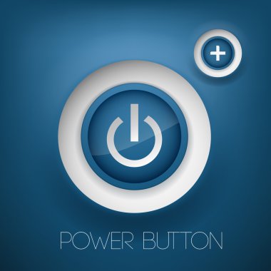 Vector power button. vector illustration  clipart