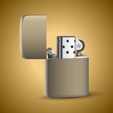 igarette lighter.  vector illustration  clipart