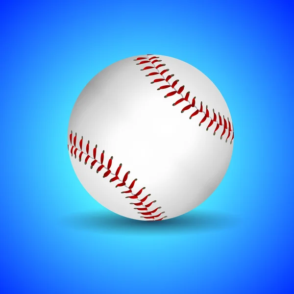 Baseball Vectoriel Sur Fond Bleu — Image vectorielle