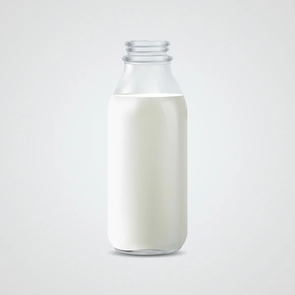 Una Bottiglia Latte Illustrazione Vettoriale Illustrazione Stock