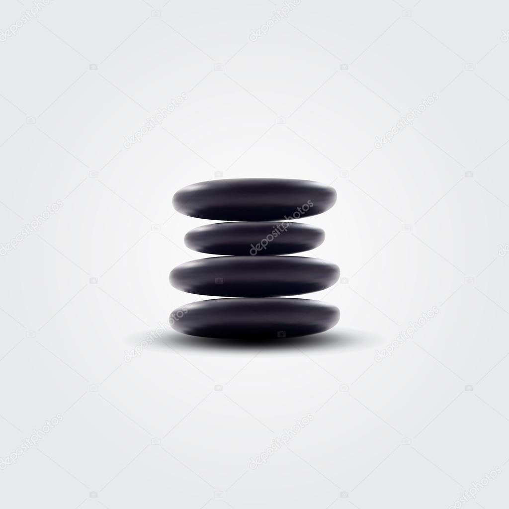 Vector spa stones,  vector illustration 