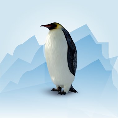 Vector illustration of penguin clipart