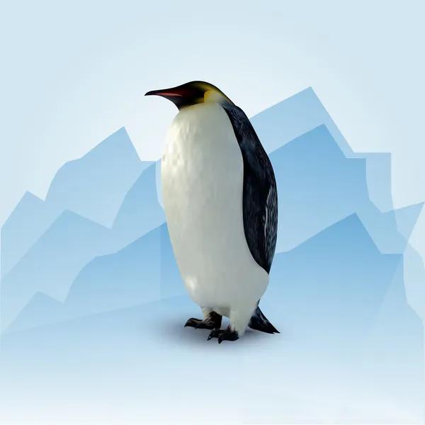 Vektorillustration Des Pinguins — Stockvektor