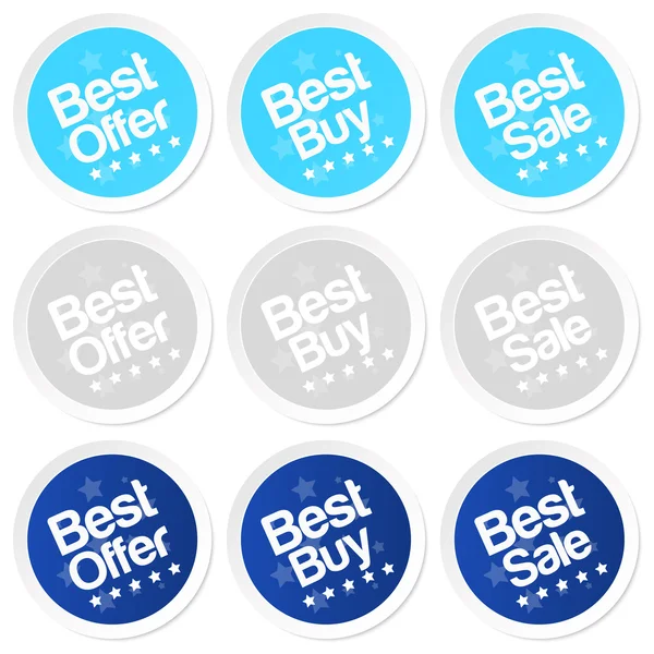 Best Buy Çıkartmaları Vektör — Stok Vektör