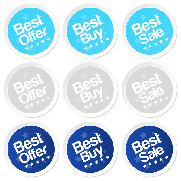 Best buy stickers. Vector