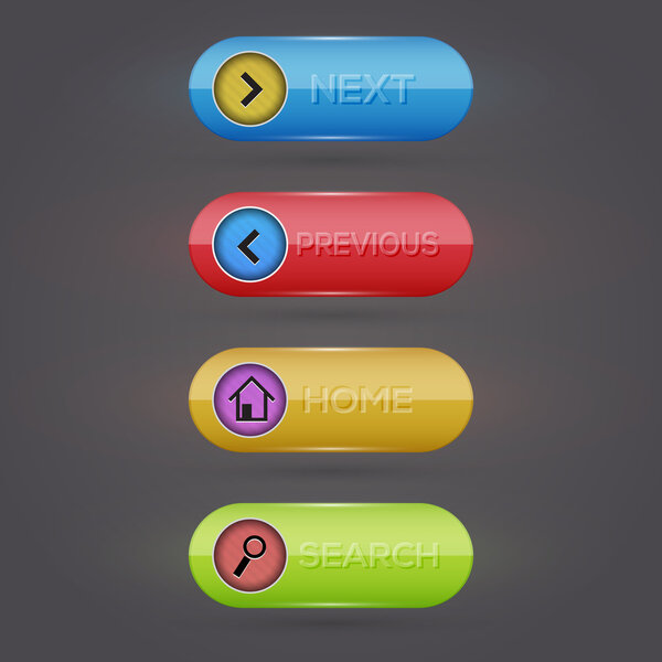 Web buttons.  vector illustration 