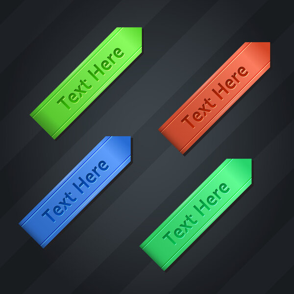 color Bookmarks. Vector illustration