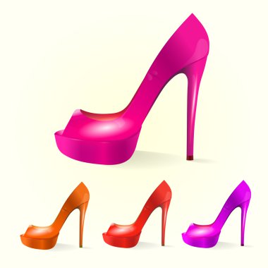 Set of women shoes clipart