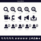 Communication icons set. vector illustration 