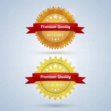 iki premium kalite rozetleri