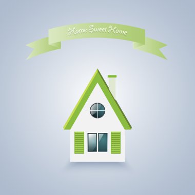 Home sweet home. Vector illustration clipart