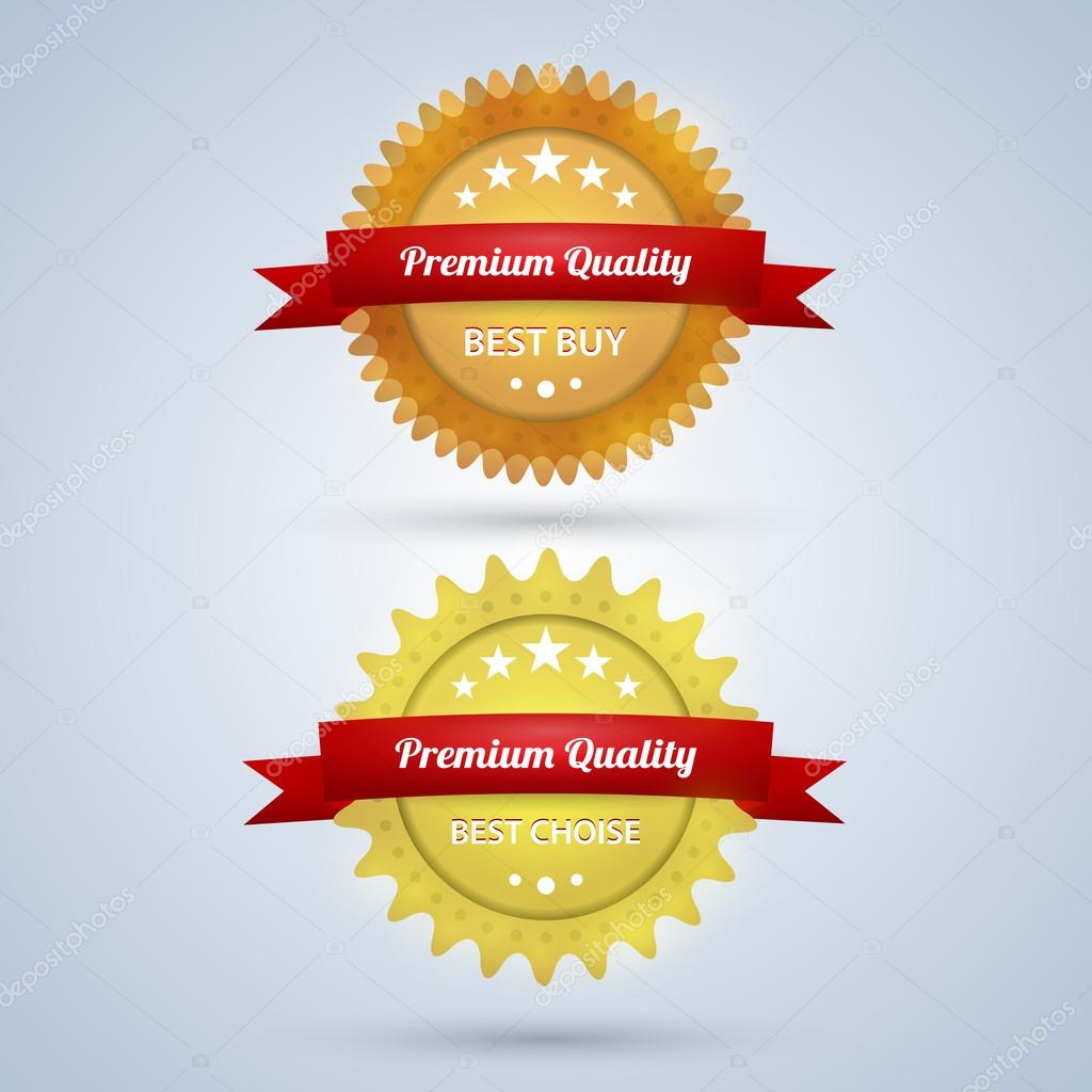 Two Premium Quality badges