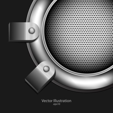 Abstract metallic background. vector design clipart