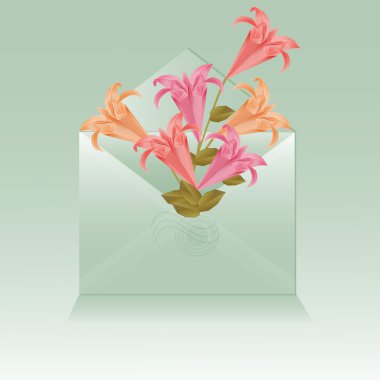 zarf ile origami çiçek açma