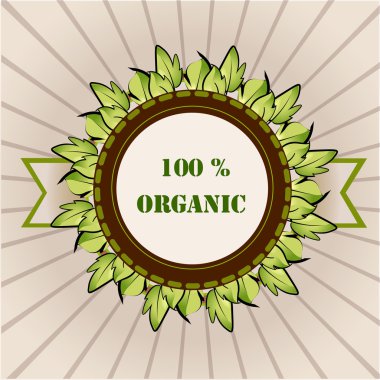 organic label, vector design clipart