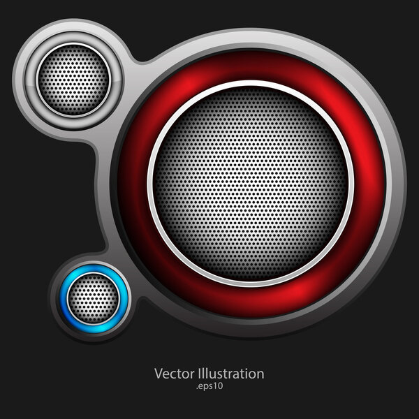 Абстрактный металлический фон. векторный дизайн
