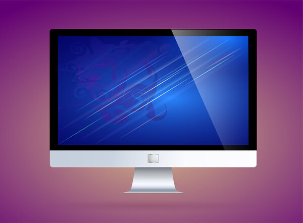 Vector computer display vector illustration 
