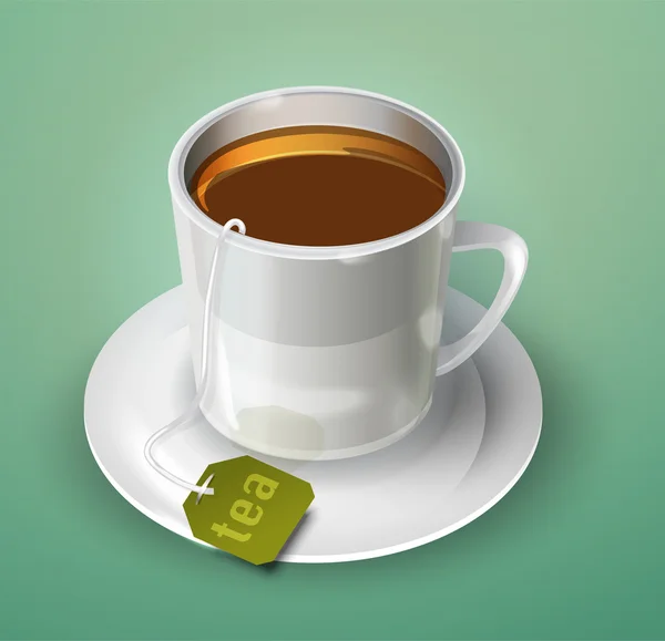 Vector Cup Tea — Stockvector