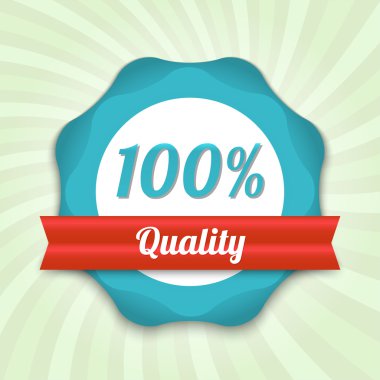 Vector hundred guarantee badge clipart