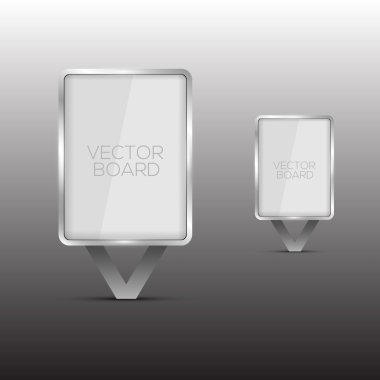 Vector Glass Billboard vector illustration  clipart