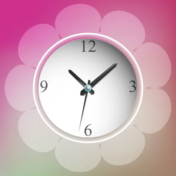 Vector Illustration Clock — Stock Vector