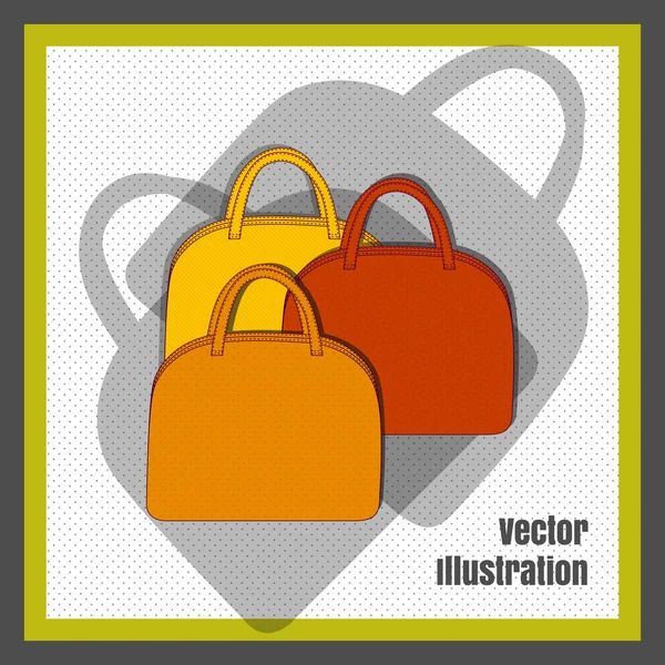 Donna Borse Illustrazione Vettoriale — Vettoriale Stock